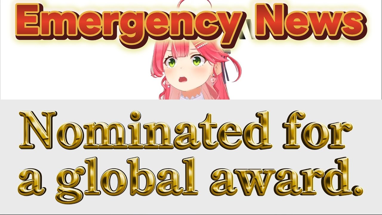 Sakura Miko reacts to her nomination for The Game Awards [Hololive / EN SUB]
