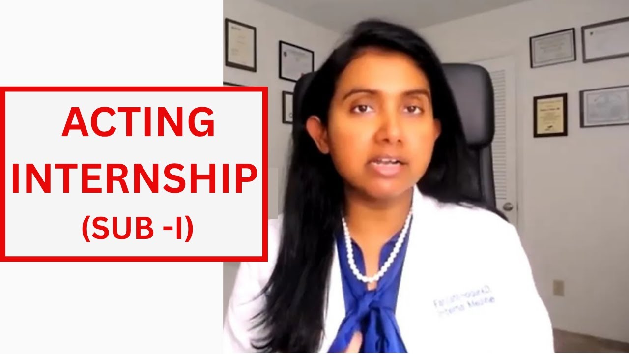 ACTING INTERNSHIP (SUB-I)| 5 Important Tips for Match