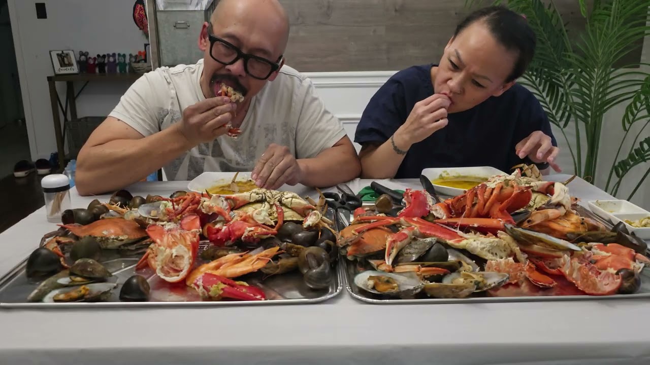Seafood Mukbang for VALENTINE'S DAY 2026 Carnivore EATS 💋 #Carnivore #carnivorediet #seafoodmukbang 