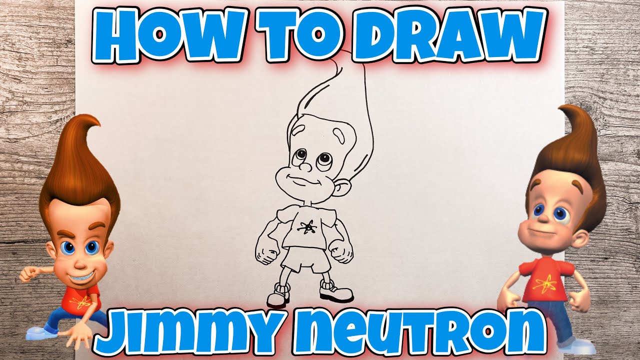 HOW TO DRAW JIMMY | JIMMY NEUTRON | Easy Step-by-Step Tutorial | FOR KIDS