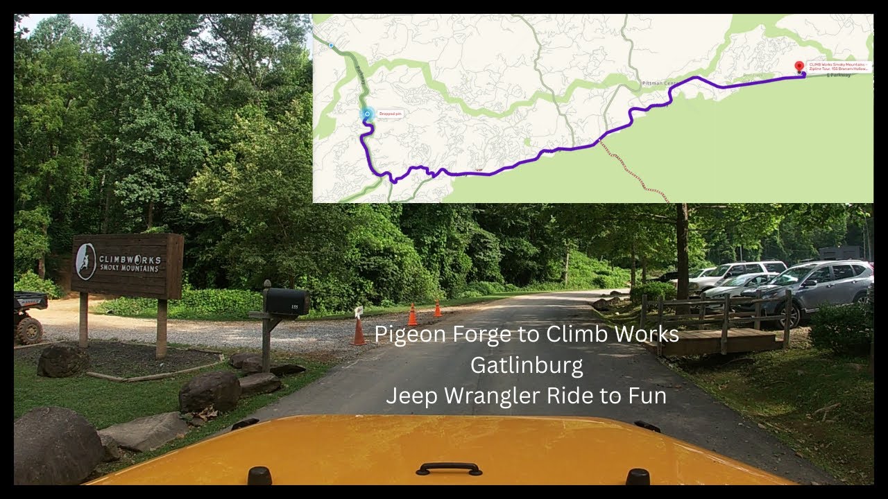 Jeep Wrangler Mountain Drive | Pigeon Forge to Climb Works Gatlinburg