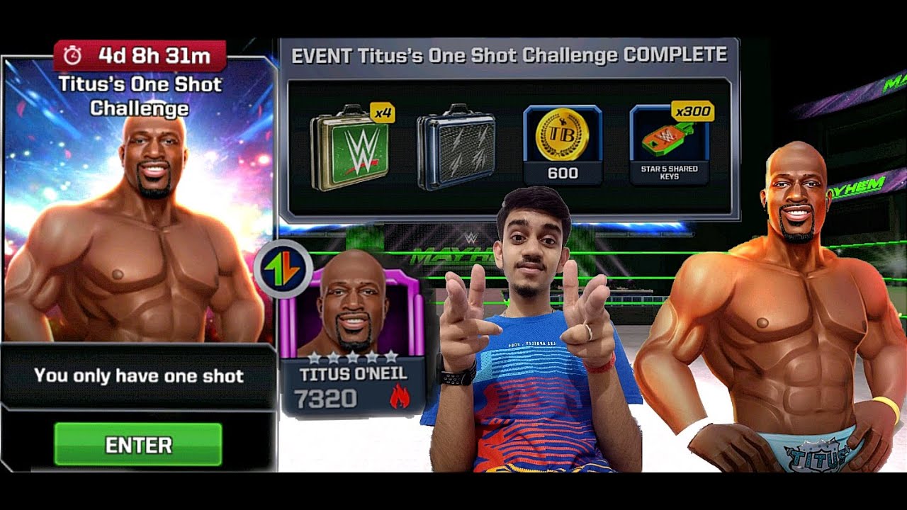 Titus's One Shot Challenge || WWE Mayhem || Mr.Benzok