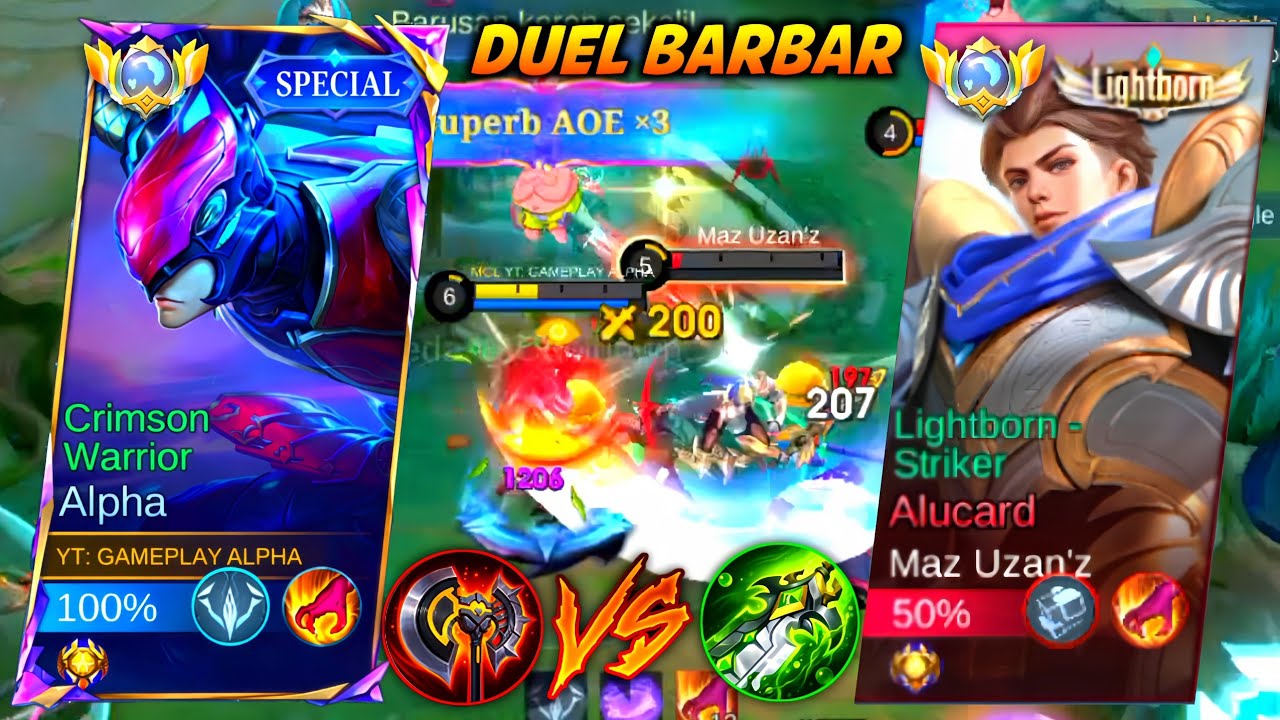 ADU BARBAR ALPHA HYPER VS ALUCARD HYPER! DAN BUILD TERBARU ALPHA UNTUK LAWAN ALUCARD | MLBB