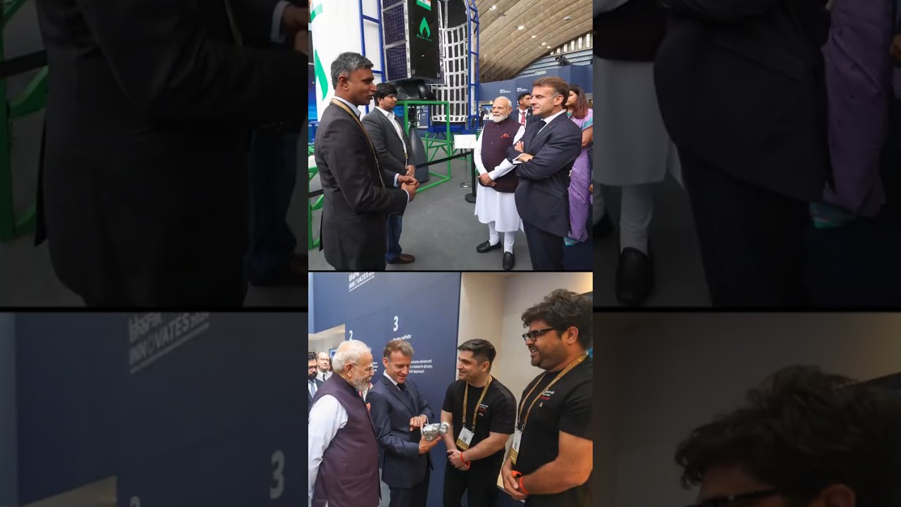 PM Modi visits exhibition at Bharat Innovates 2026 event in Nice, France | #shorts