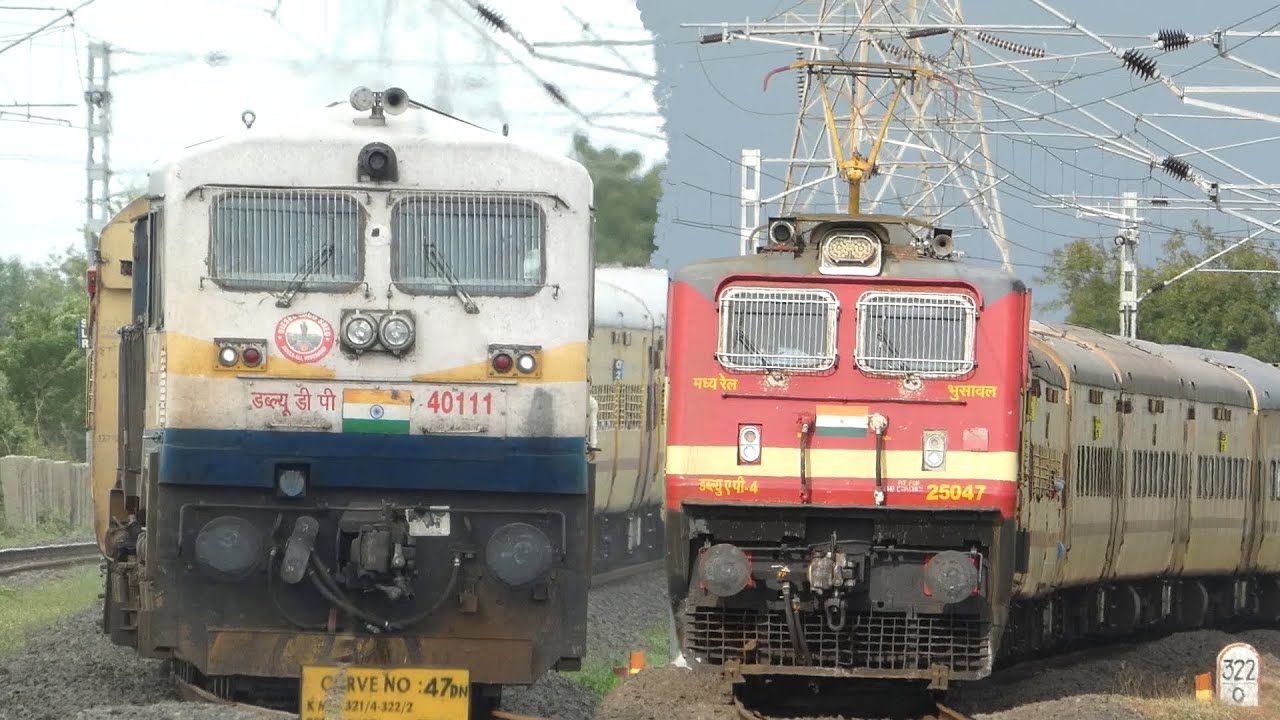 Indian Railways New Video | Powerful ELECTRIC vs Monster DIESEL Trains | Indian Train Videos