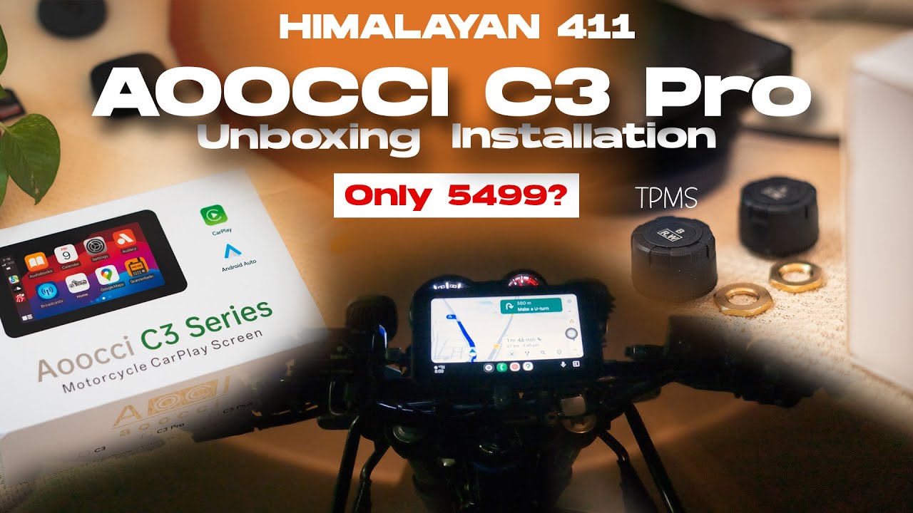 Aoocci C3 Pro Installation on Royal Enfield Himalayan | Best Motorcycle CarPlay for Himalayan?