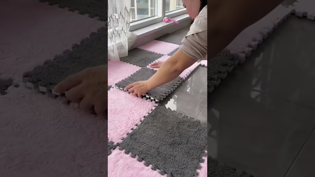 Transform Your Space with Interlocking Mats for Fitness#rug #floor