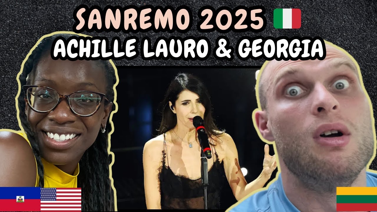 РЕАКЦИЯ НА Сан-Ремо 2025: Ахилле Лауро - Incoscienti Giovani & Giorgia - La Cura Per Me