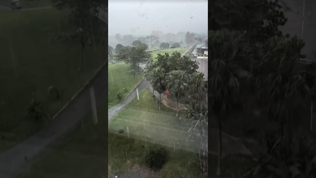 Violent Monsoon Rain Turns Day Into Chaos 🌧️