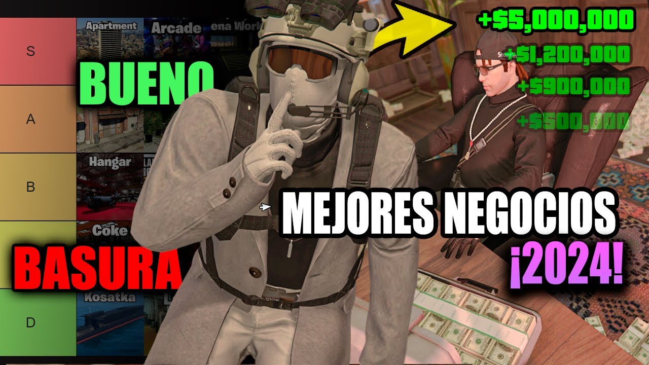 LOS 5 MEJORES NEGOCIOS y GANAR MILLONES en GTA 5 Online al INICIAR | Guía de GTA Online en SOLITARIO