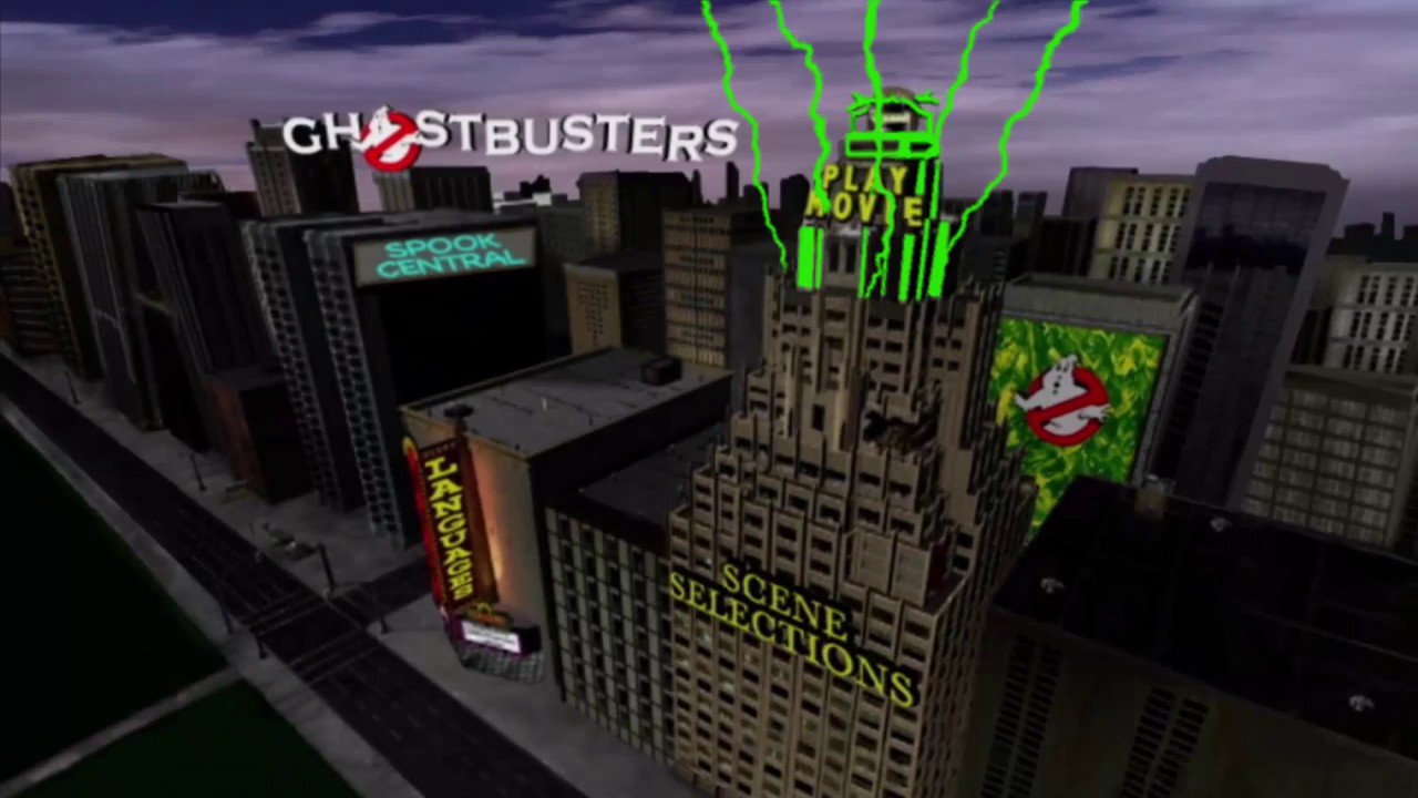 Ghostbusters menu DVD (1984) HD