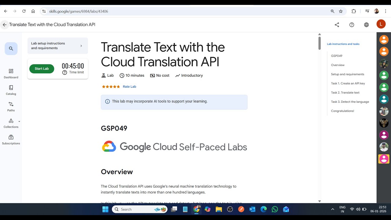 Перевод текста с помощью API облачного перевода || Лабораторное решение || Google Cloud Arcade 2026