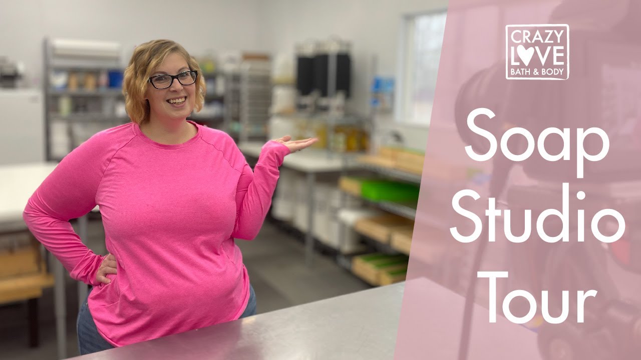 SOAP MAKING STUDIO TOUR - 2021 Update, New Equipment and Layout | Crazy Love Bath and Body