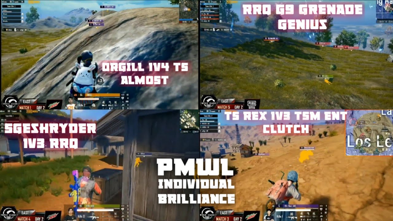 ORGill Almost 1v4 TeamSecret  | RRQ G9 Grenade Specialist |  SGE Shryder Wipes RRQ |  Best Of Day 2