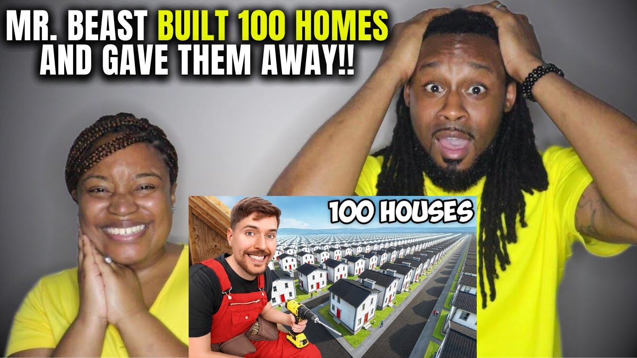 Mr. Beast Built 100 Homes And Gave Them Away! | The Demouchets REACT