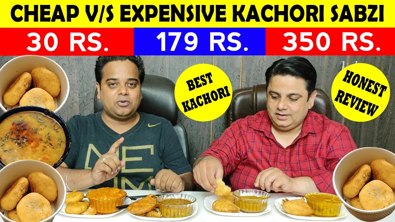 Cheap vs. Expensive Kachori Sabzi Comparison ! Delhi Street Food ! Indian Food Vlogs #streetfood