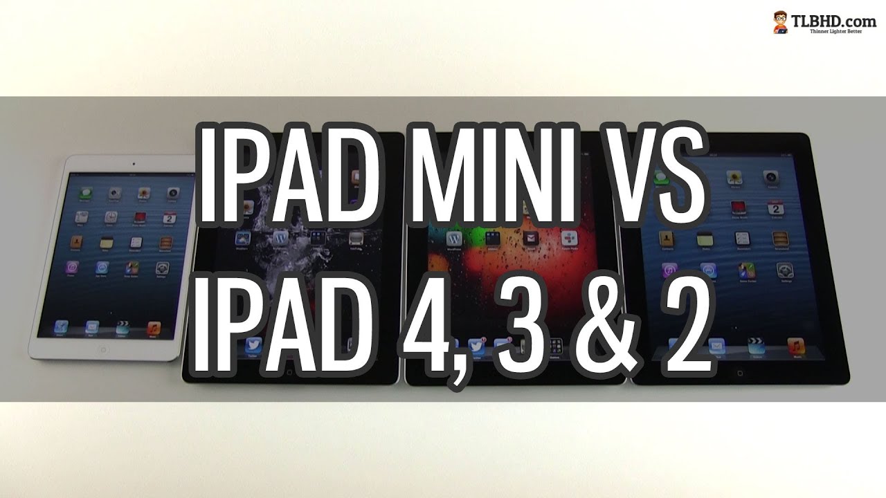 iPad mini vs iPad 4, iPad 3 and iPad 2 - speed and benchmarks