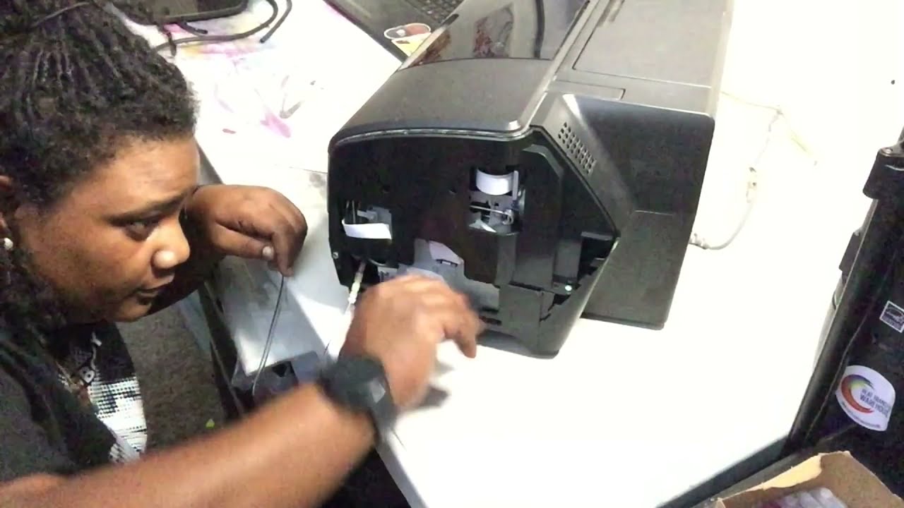 DTF DIRECT TO FILM converting an Epson 1400 for DTF DIRECT TO FILM  #DTF waste line removing rollers