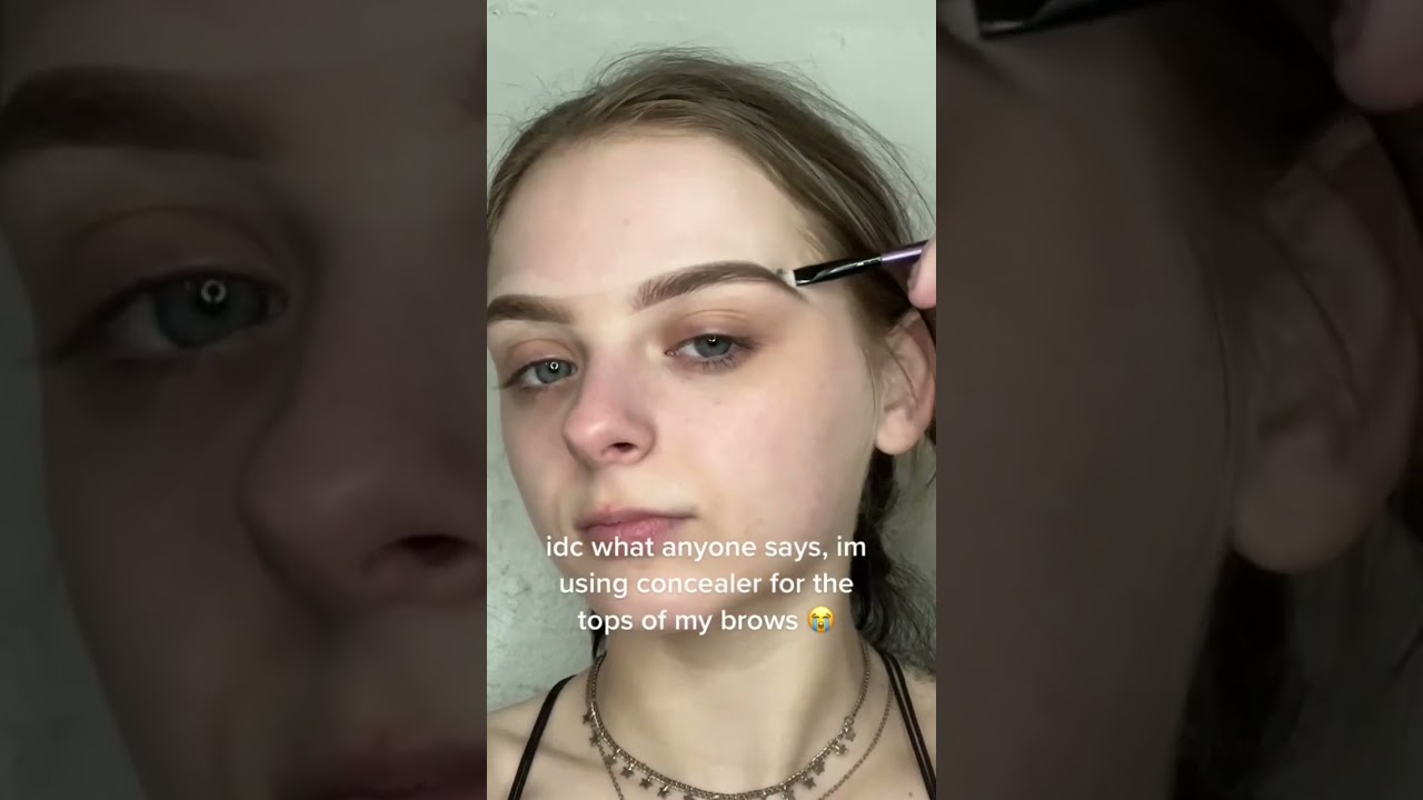 shaping eyebrows with concealer or foundation?