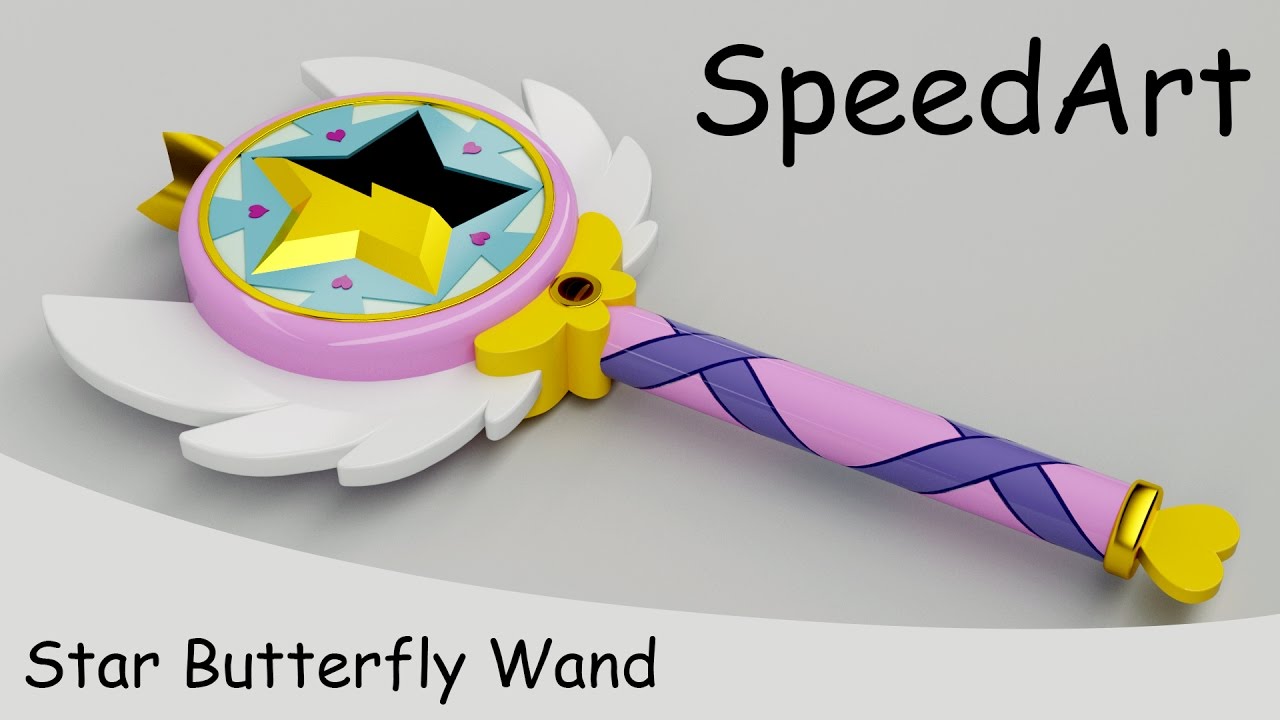 SpeedArt #4 - Modeling Star Butterfly Wand