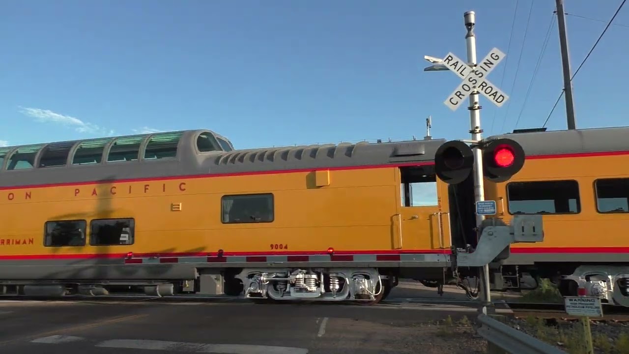 Broadway #1 Railroad Crossing, Denver, CO with UP 1616 Leading an OCS!