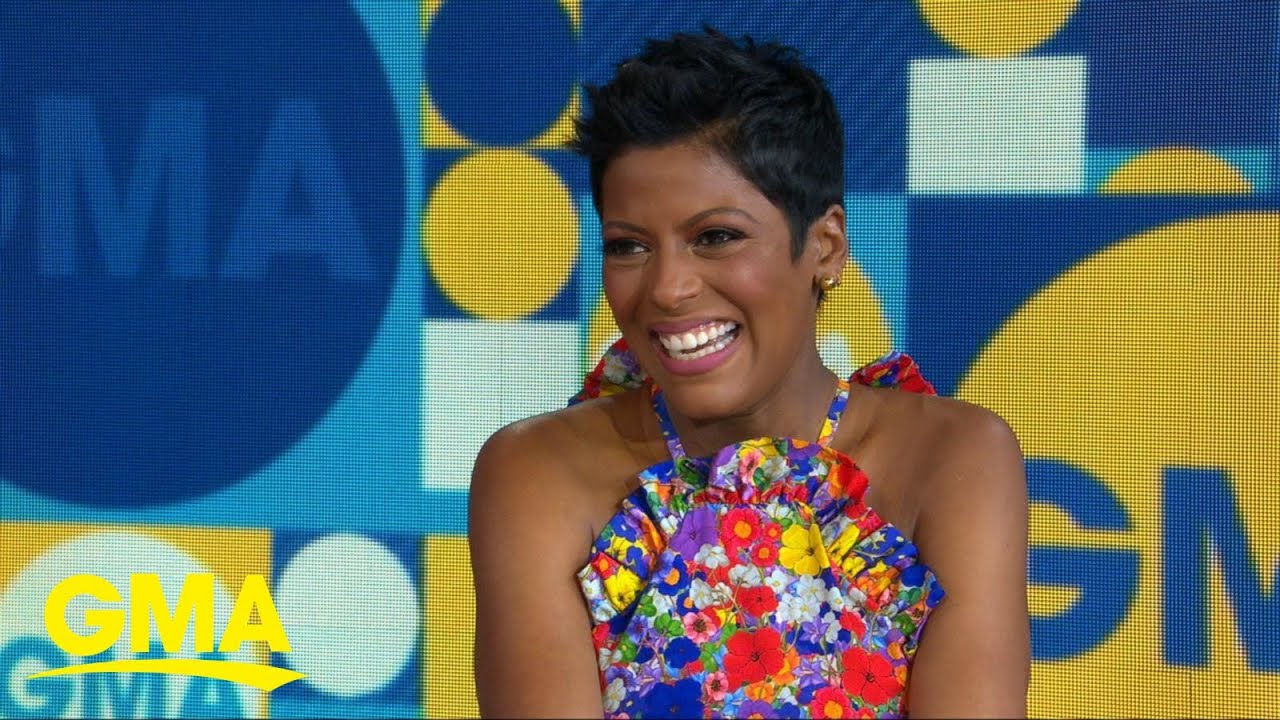 Tamron Hall discusses giving birth at 48 live on 'GMA'