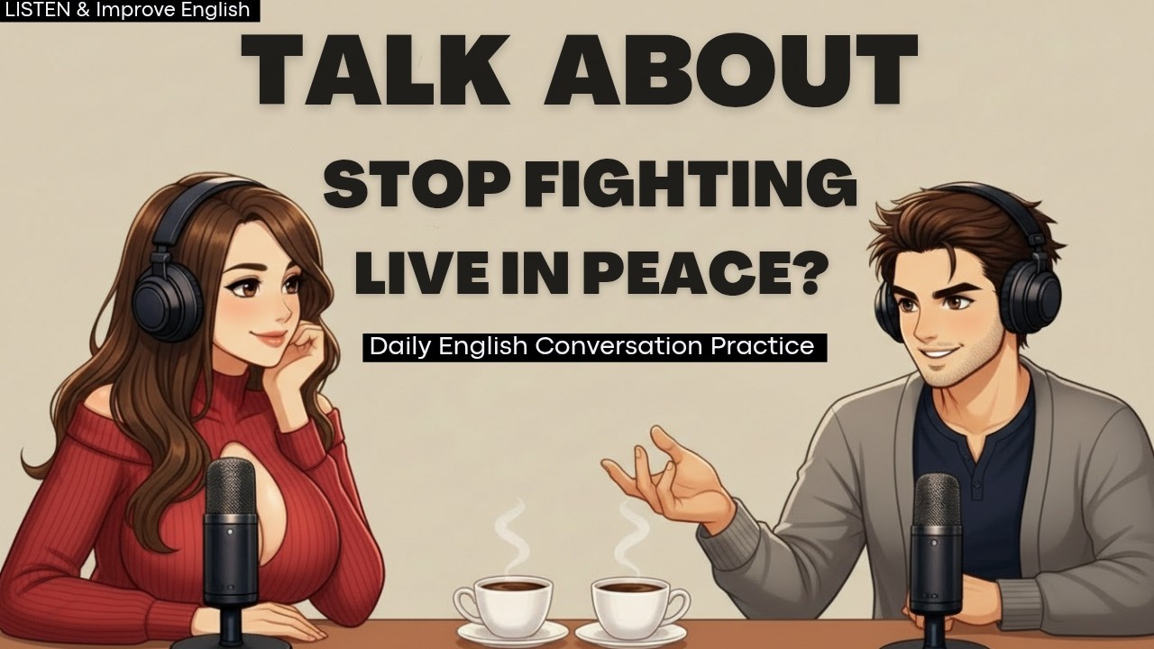 Daily English Conversation Practice | Can the World Live in Peace? 🌍 | B2 English Listening Practice