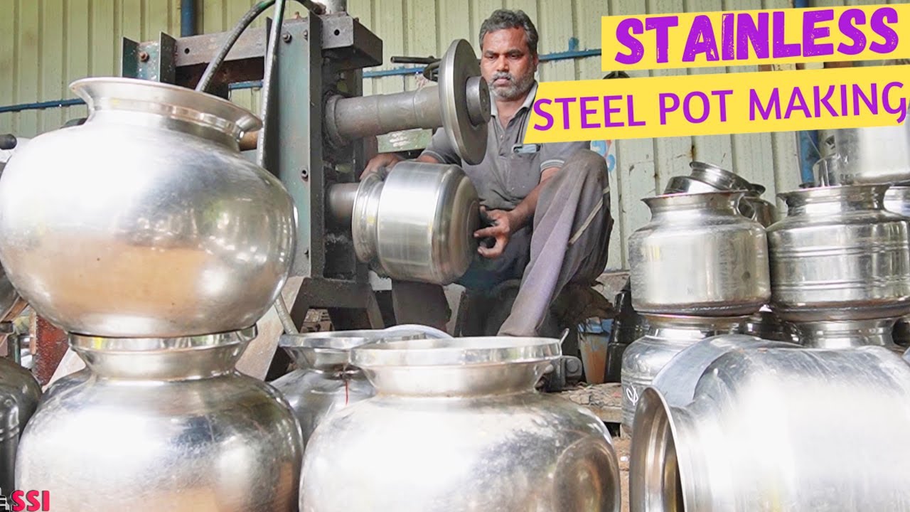 How to Make Stainless Steel Multi purpose Parsi Lota Gadvi Thavalai Pot with hand | Metal Cookware