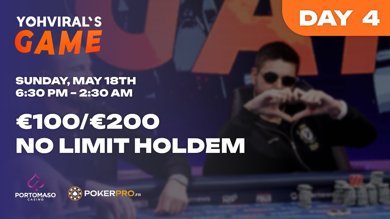10 000€ Cash Game - Yoh Viral's Games - at Portomaso Casino in Malta
