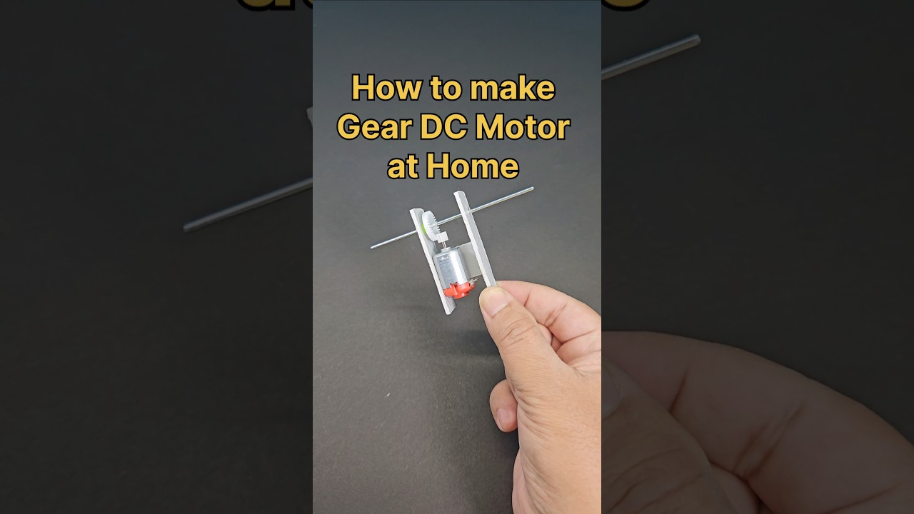 How to make Gear DC Motor at Home 💡#dcmotor #shorts #diy