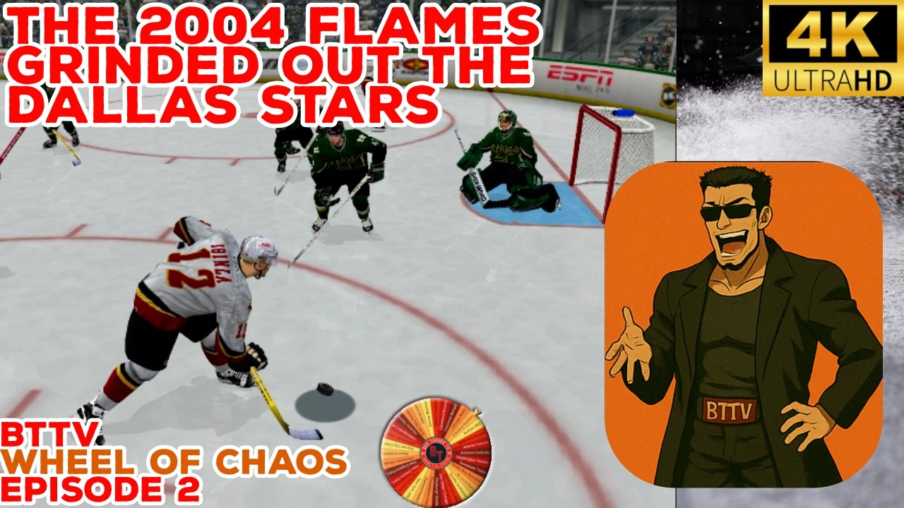 CALGARY FLAMES DOMINANCE! 0 GOALS for Dallas, Iginla Scores, and Kiprusoff DOMINATES in NHL 2k5!