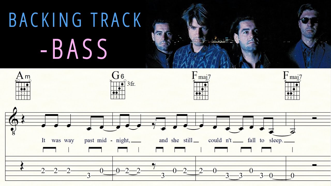 THE CAPTAIN OF HER HEART | DOUBLE | - Bass | Backing Track | Sheet Music & TAB