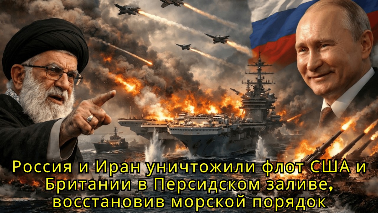 Россия и Иран уничтожили флот США и Британии в Персидском заливе, восстановив морской порядок