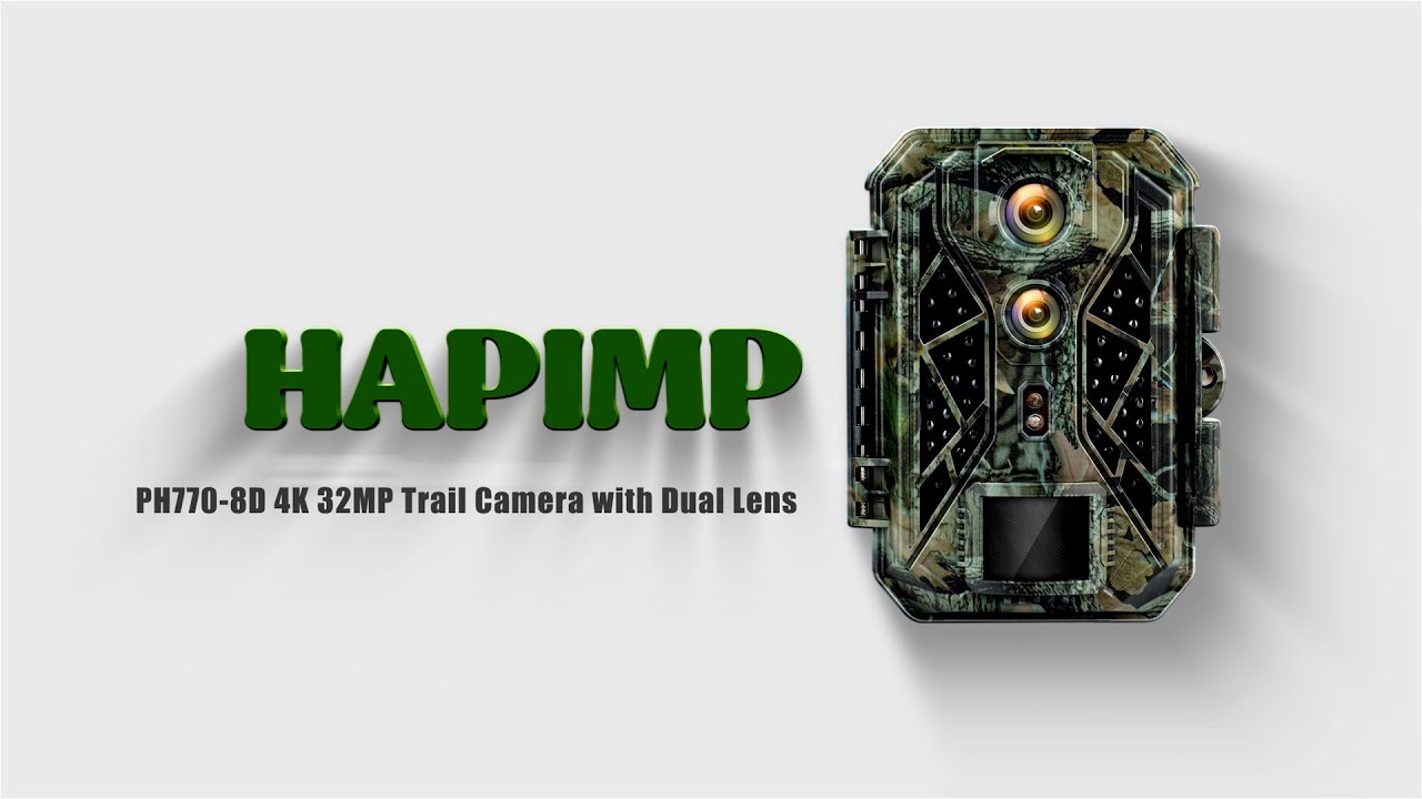 Basic Operation and Video Clips of HAPIMP 4K 32MP Trail Camera