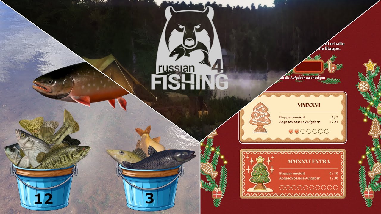 Stufe 4 Premium - Neujahrs Herausforderungen | Russian Fishing 4