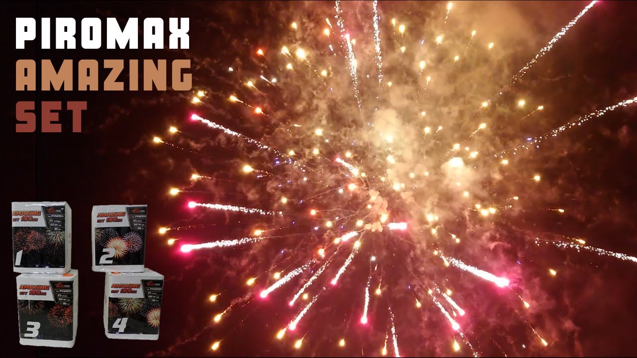 Piromax - Amazing Set (PXS201) 100 shots (1800 NEM💥) Straatfilm‼