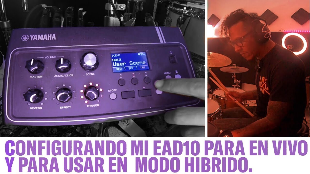 COMO CONFIGURAR  MI EAD10 PARA LIVE SESSION Y MODO HIBRIDO #jeangonzalezdrummer