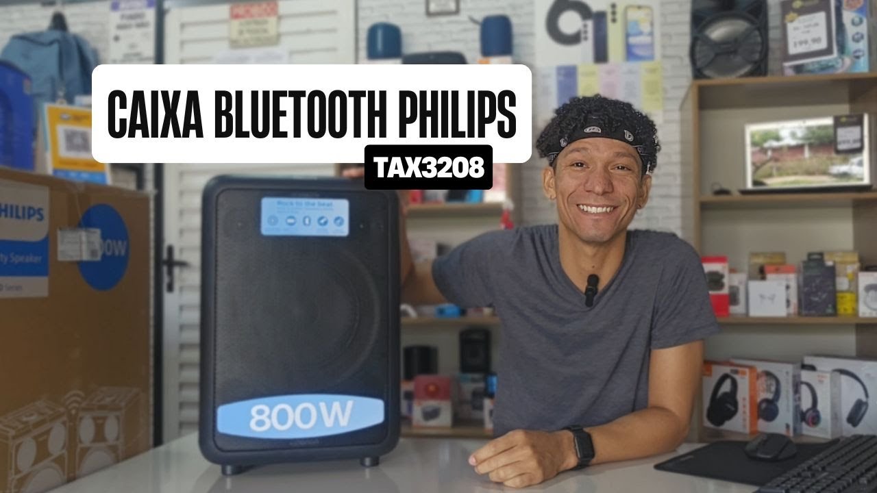 Caixa de Som Bluetooth Philips TAX3208 com duração de até 14h de bateria, será que vale a pena?