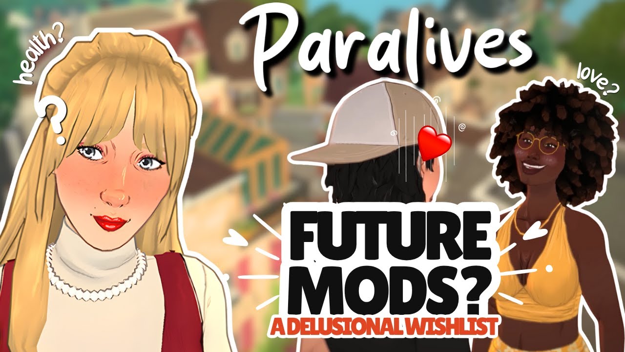 My Cozy Chaotic Mods Wishlist for Paralives Early Access (health, recolors, functional items & more)
