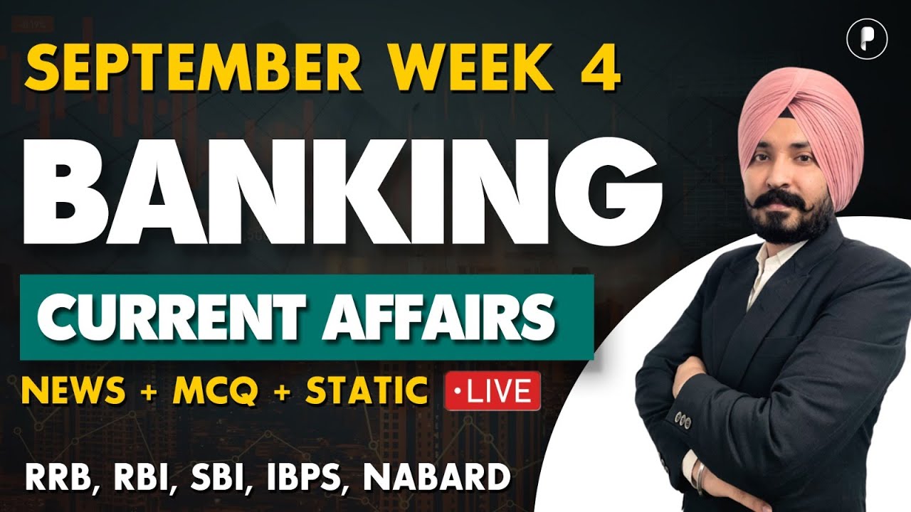Weekly Banking Current Affairs | September 2025 Current Affairs | Week 4 | Parcham Classes