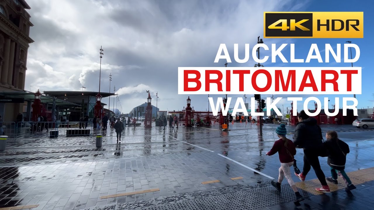Auckland Britomart Walking Tour New Zealand 4K