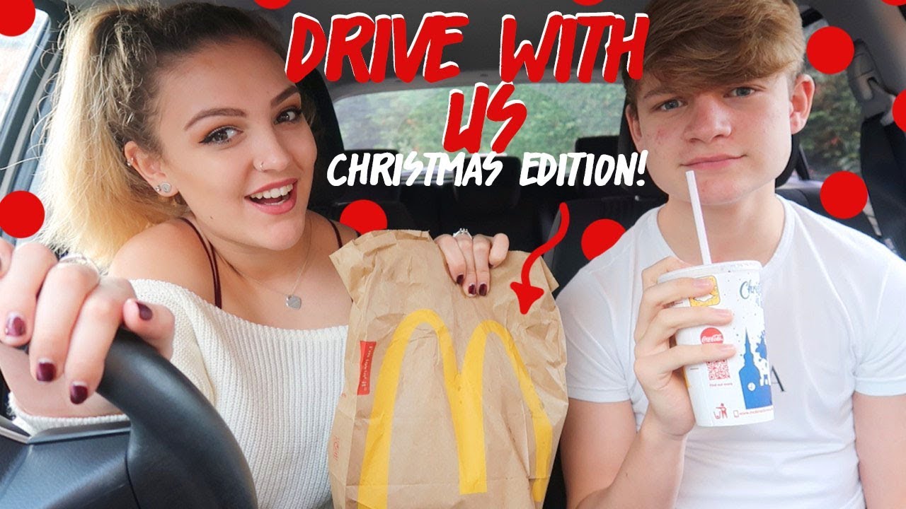 HILARIOUS CHRISTMAS DRIVE WITH ME WITH MY BROTHER!!
