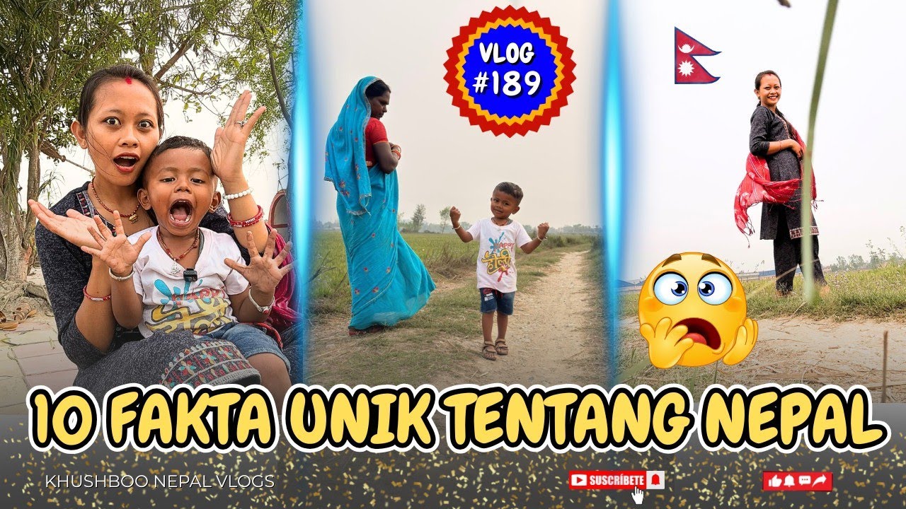 #vlog189 Santai di Persawahan Nepal 🌾 Sambil Cerita 10 Fakta Unik Nepal yang Mengejutkan!😱🇳🇵