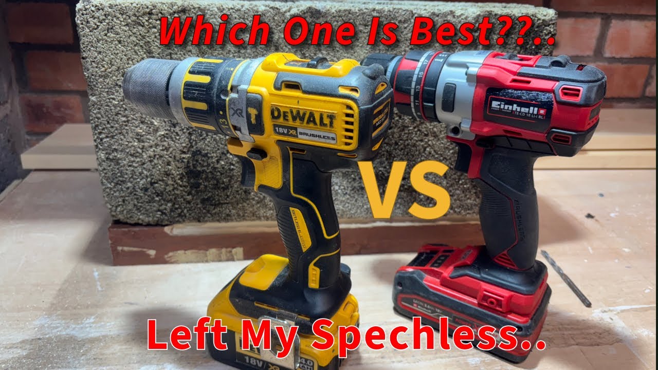 Testing out Dewalt vs Einhell drill for my new workshop ✅🤔
