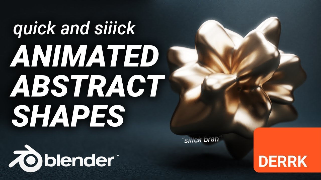 Making SIIICK Animated Abstract Shapes in Blender!