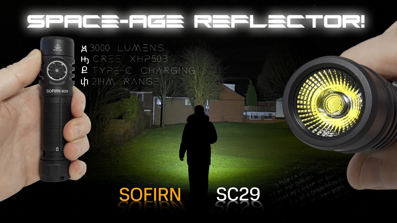 SOFIRN SC29 - 3000 lumens EDC 21700 flashlight - Type-C charging port - CREE XHP50B LED