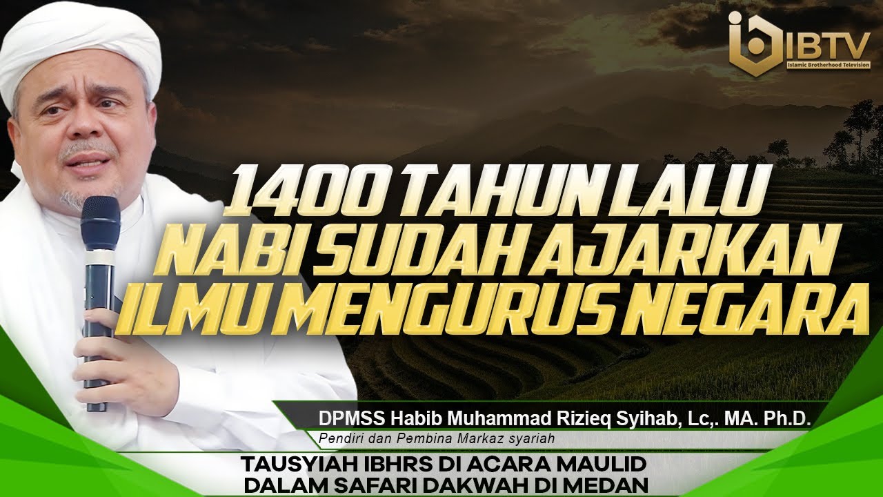 FULL TAUSYIAH HABIB RIZIEQ SYIHAB DI SAFARI SUMATRA UTARA ( MEDAN )