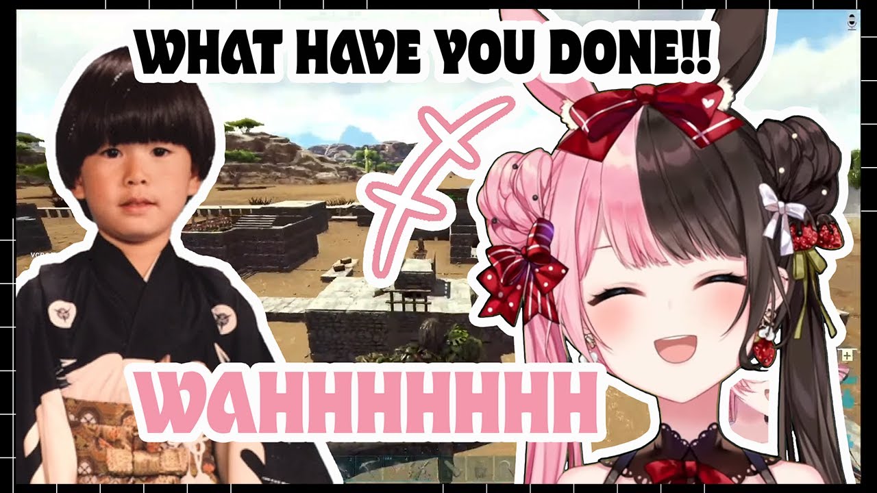Hinano Accidentally Punch Hendy's Mammoth and got Yeeted【VCR ARK/  VSPO Clip / SUB ID / SUB EN (CC)】