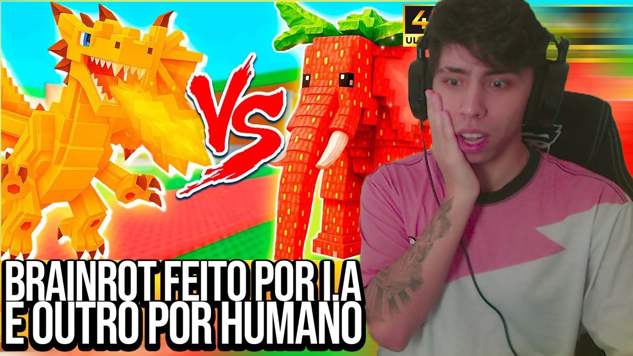 Dragon Cannelloni VS Strawberry Elephant (Elefante Morango) - Batalha no Roube um Brainrot 4K React