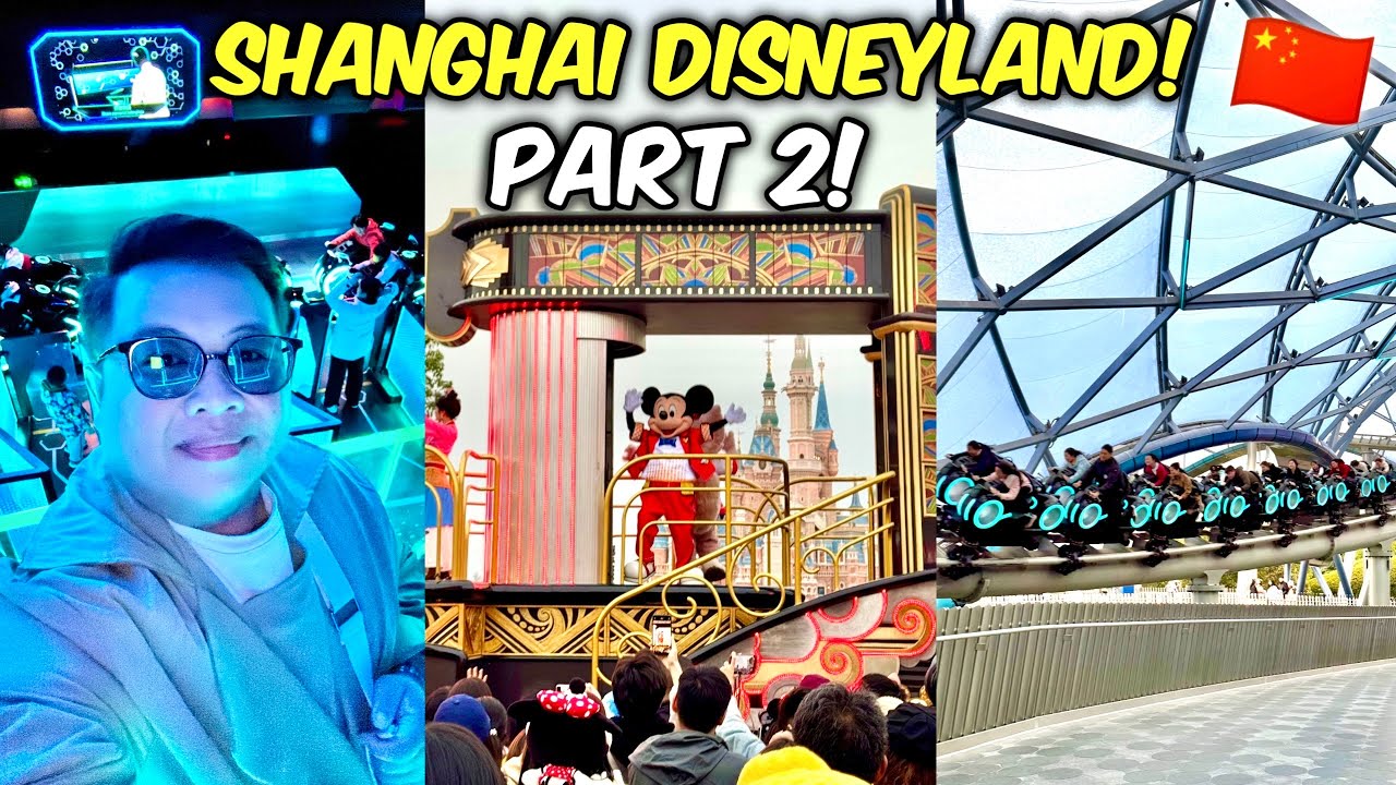 Trying all the Rides in Shanghai Disneyland! TRON, 7 Dwarfs, Crystal Grotto, Peter Pan, & Fireworks!